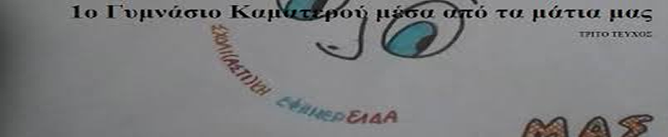 1o Γυμνάσιο Καματερού μέσα από τα μάτια μας